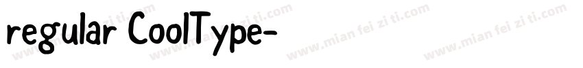 regular CoolType字体转换